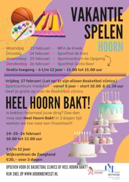 Vakantiespelen Voorjaar- Heel Hoorn Bakt! 2026